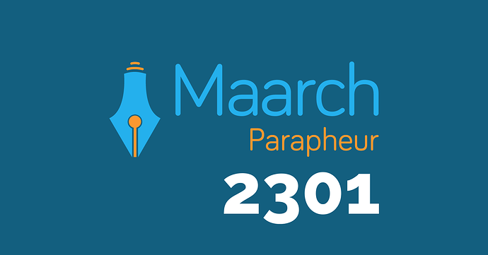 Nouvelle version Maarch Parapheur 2301